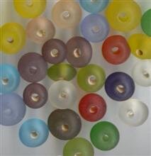 Glasperlenmix Bunte Diskus Matt