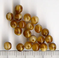 4mm Glasperlen Braun Meliert