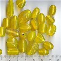 Glasperlenmix Gelb