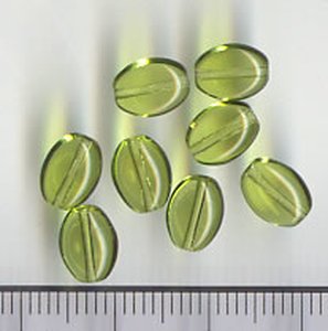 Glasperlen Grün transparent