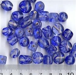 Glasperlenmix Blau