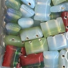 Glasperlenmix Rechteck Bunt