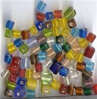 Glasperlenmix Dunkelblau