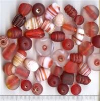 Glasperlenmix Rot Matt