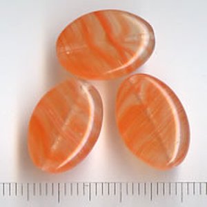 Glasperlen Orange