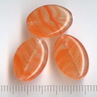 Glasperlen Orange