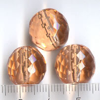 14mm Glasperlen Facetiert Rosa