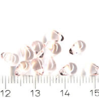 Glasperlen Tropfen Tr. Rosa