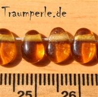 Glasperlen Tropfen Tr. Topaz