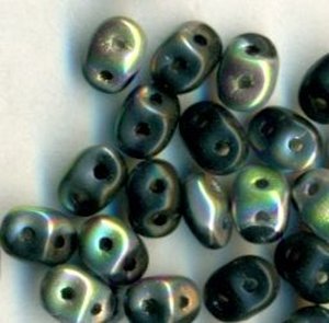 SuperDuo-Beads JET VITRAIL MATT 23980/28171