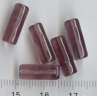 Glasperlen Tube Amethyst