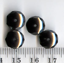 Facettierte Hematite Scheibe