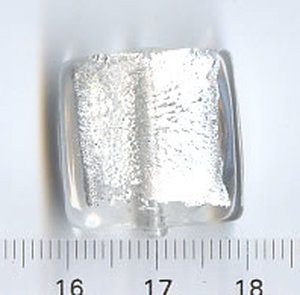 Glasperlen Quadrat Klar