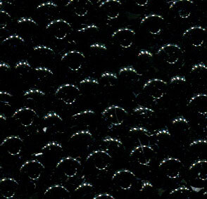 250 gr. 4mm Rocailles Opak Schwarz