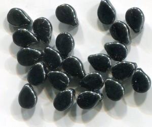 300 Stück Pip-Beads JET HEMATITE 23980/14400