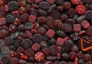500 gr. Glasperlenmix Rot