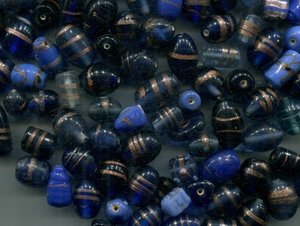 500 gr. Glasperlenmix Blau
