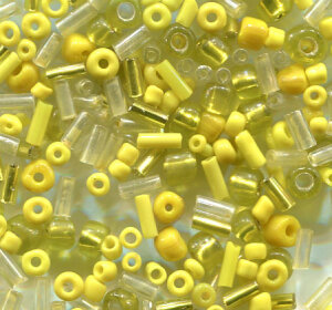 Rocailles-Stiftemix Gelb