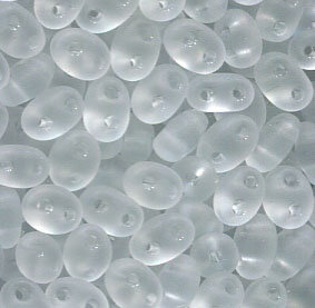 100gr. PRECIOSA Twin Beads Transparent Matt 00050