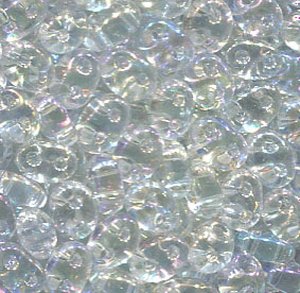 100gr. PRECIOSA Twin Beads Crystal AB 58205