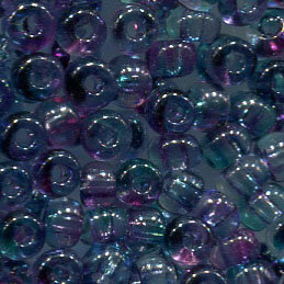 250 gr. 4mm Rocailles Blauviolet Mehrfarbig 4m023