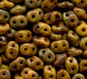 100gr. SuperDuo-Beads LIMON TRAVERTIN DARK 83120/86805