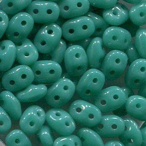 100gr. SuperDuo-Beads TURQUOISE GREEN 63130