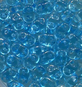 100gr. SuperDuo-Beads AQUAMARINE 60020