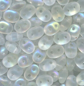 100gr. SuperDuo-Beads CRYSTAL AB MATT 00030/28771