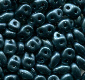 100gr. SuperDuo-Beads PASTEL PETROL 02010/25033