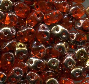 100gr. SuperDuo-Beads HYACINTH CAPRI GOLD 90030/27101