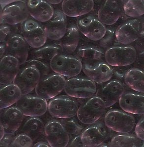100gr. SuperDuo-Beads AMETHYST MATT 20060/84110