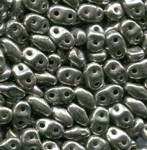 50gr. MiniDuo-Beads JET SILVER PASTE MATT (Metallic Old Silber) 23980/81002