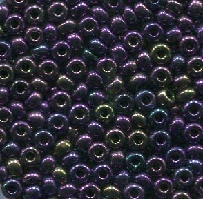 250 gr. 2,6mm Rocailles Violet Metallic Rainbow 59195