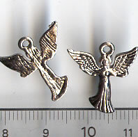 100 Stück Metallanhänger Engel