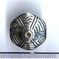 20 Stück C.C.B. Kunststoffperlen Ufo-Form