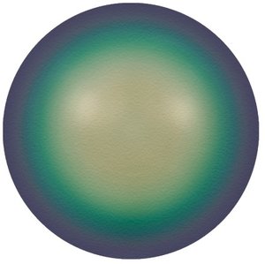 10 mm Swarovski Glaswachsperlen Scarabaeus Green