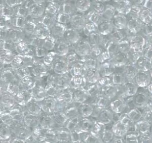 250 gr. 2,6mm Rocailles Klar Transparent 00050