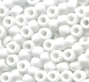 100gr. 7/0, 3,5mm MATUBO Rocailles CHALK WHITE MATT 03000/84110