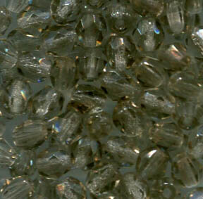 4mm Facettiert Black Diamond Transparent
