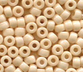 100gr. 8/0, 3mm MATUBO Rocailles CHALK ORANGE LUSTER 03000/14413