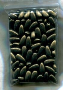 100 Stück Glaswachsperlen Braun-Grün