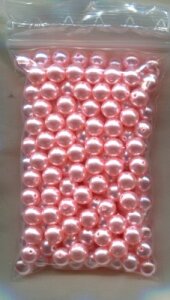 200 Stück 8mm Glaswachsperlen Rosa