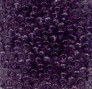 250 gr. 2,6mm Rocailles Crystal Blauviolet , Solgel Dyed 01122