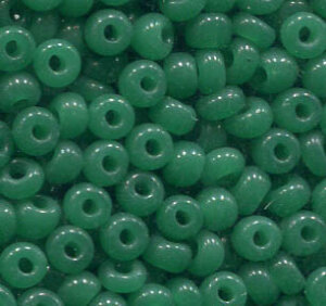 250 gr. 4mm Rocailles Opal Grün 52240