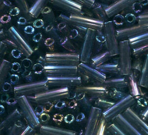 250gr. 7mm Stiftperlen Blaugrau Rainbow 41010