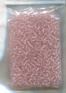 1200 Stück 4mm Glasperlen Rosa Transparent