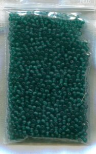 1200 Stück 3mm Glasperlen Petrolgrün Transparent