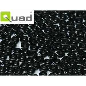 Quad-Beads Opak Schwarz