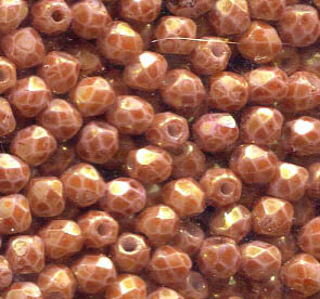 3mm Facettiert Chalk Rose Gold Lüsternd